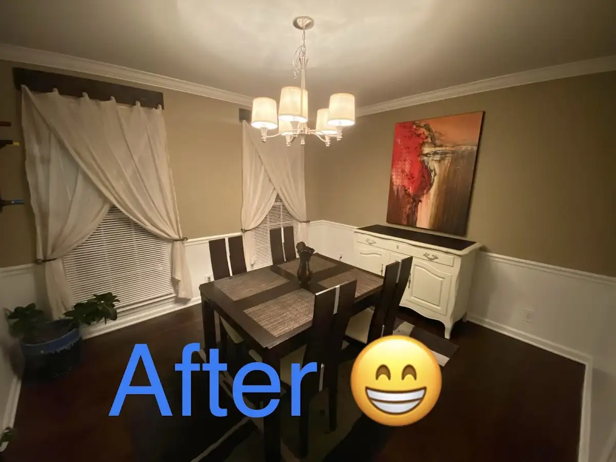 Professional dining room restoration after water damage in D'Iberville