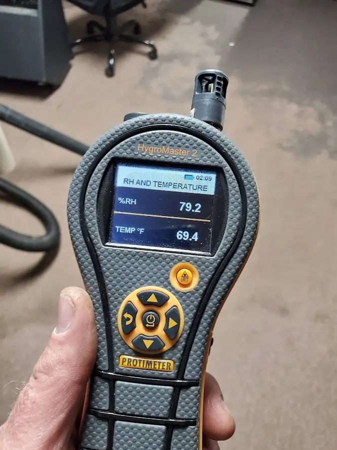 Moisture meter humidity assessment for Mold Remediation & Removal in D'Iberville